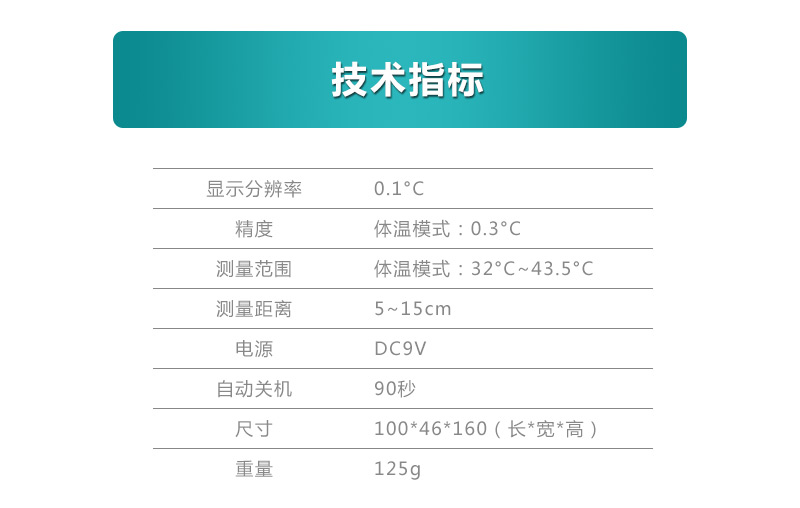 紅外額式體溫計(jì)方案