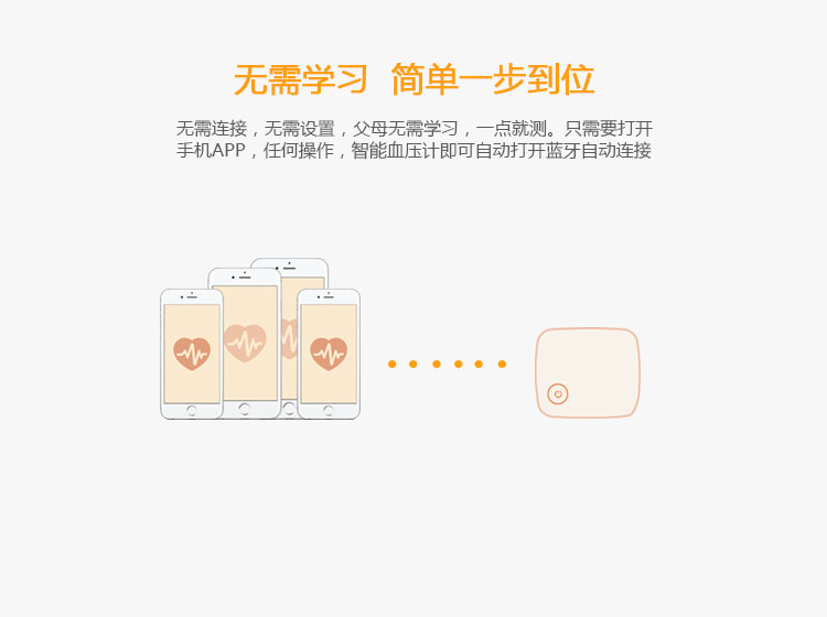 智能血壓計功能-無需學(xué)習(xí)，簡單一步到位