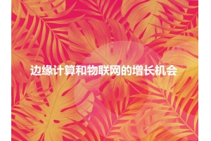 詳談邊緣計(jì)算和物聯(lián)網(wǎng)的增長(zhǎng)機(jī)會(huì)